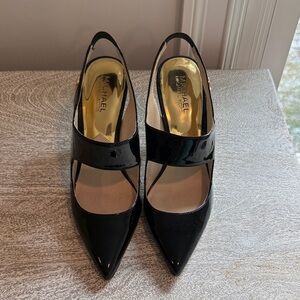 Michael Kors Black Patent Leather Heels